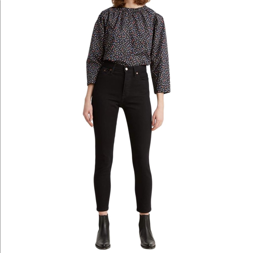 Levi’s Wedgie Black Skinny Jeans